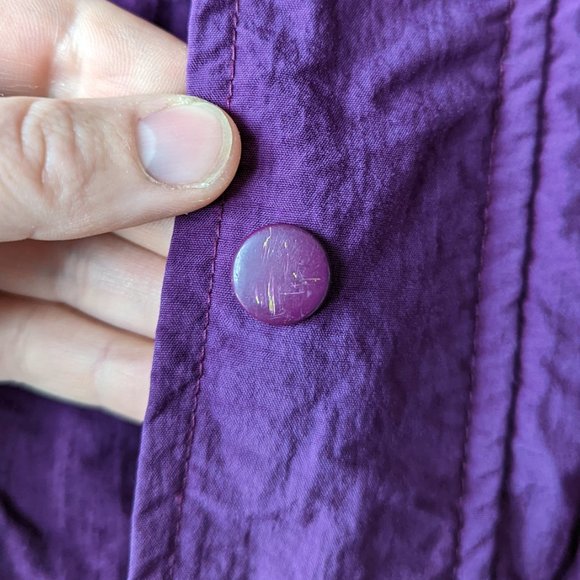 Vintage Members Only Kids Purple Gray Hooded Full Zip Jacket size 5 - Picture 5 of 10